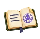 An open book with the Octopi mark