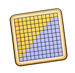A range chart with a tool over it