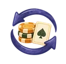 Chips and a card inside a repeat loop