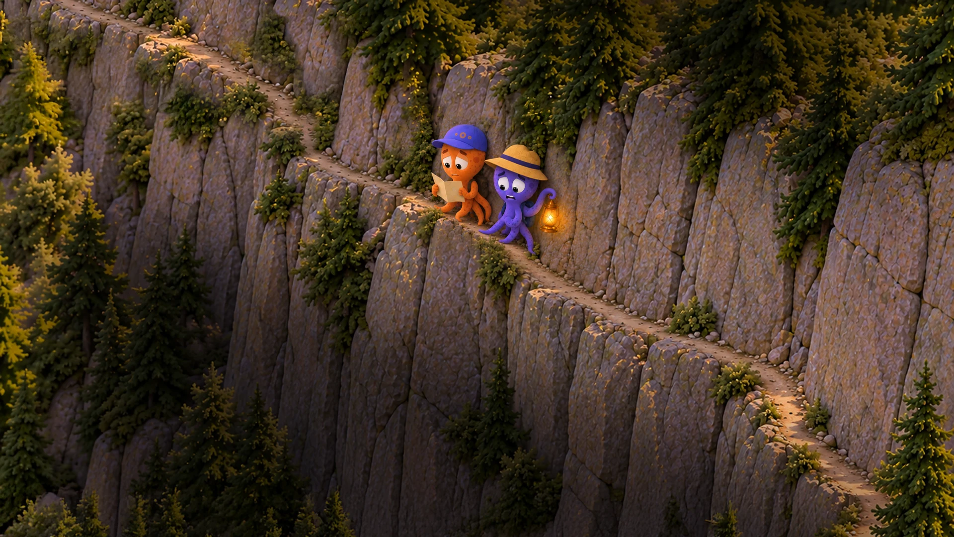 The cliff