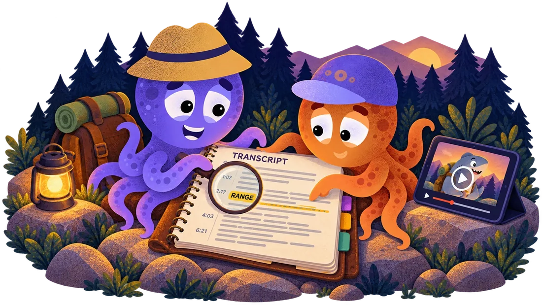 A lesson transcript on the trail