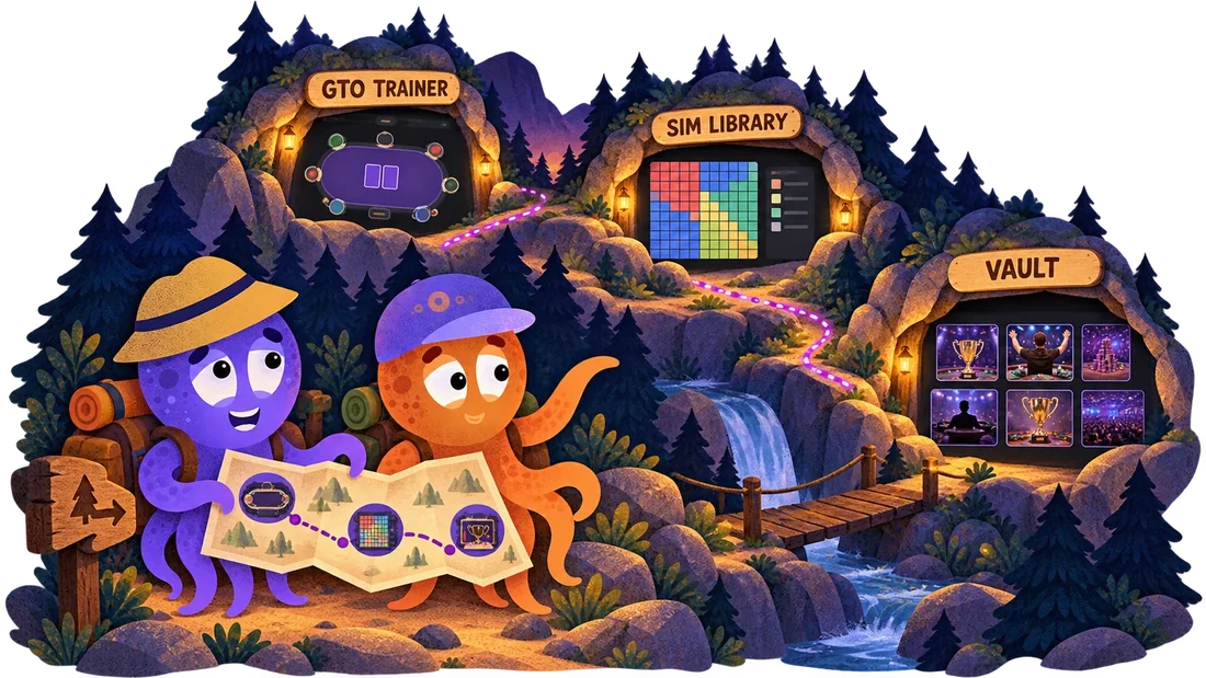 A trail map of the Octopi platform